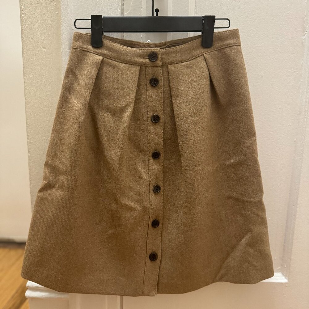 Vintage Camel Skirt - Wool (XS)